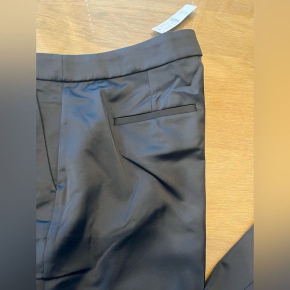 J Crew Collection, Kate, Satin Stretch Pants, NWT, women’s size 8 - Picture 3 of 7